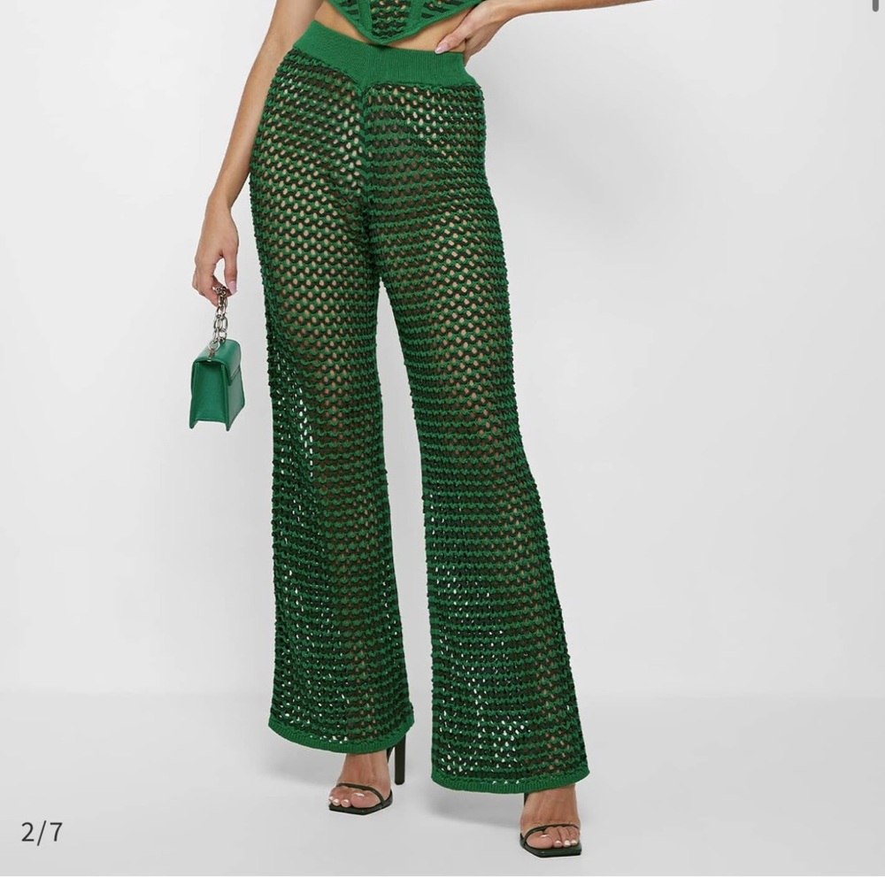 Maniere De Vior Crochet Pants